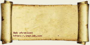 Jagodinka Veljović vizit kartica